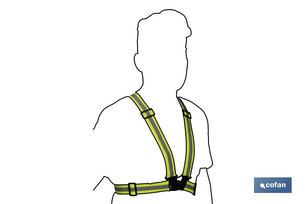  Reflective braces | Yellow | Single size - Cofan