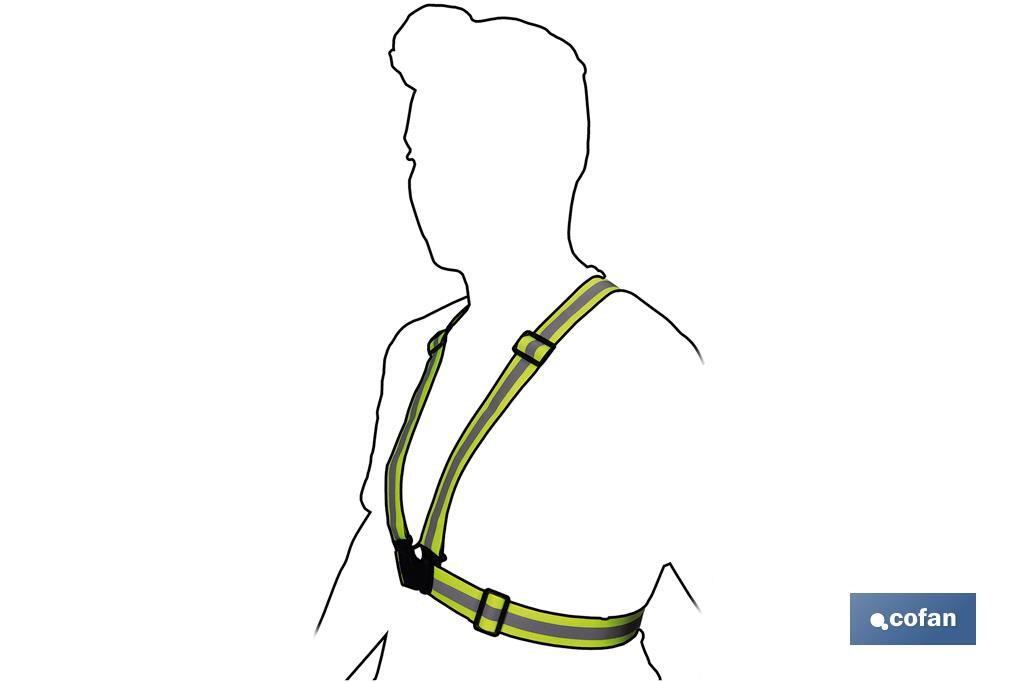  Reflective braces | Yellow | Single size - Cofan