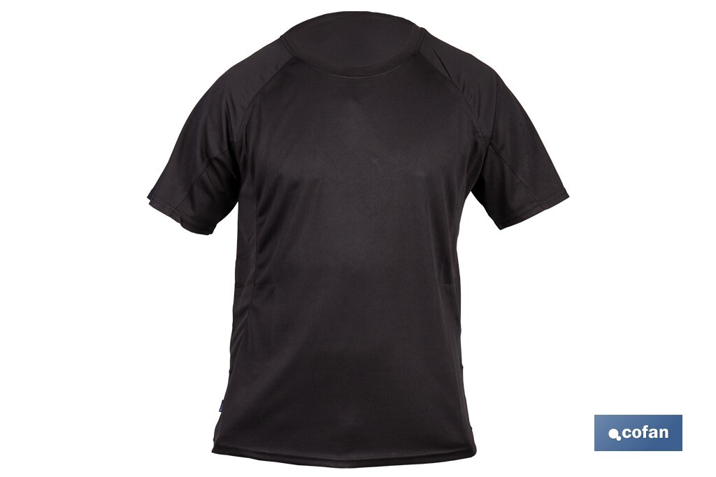 Camiseta técnica de trabajo | Tejido transpirable | Material: 100 % poliéster | Disponible en varias tallas y colores | Personalizable con tu logo - Cofan