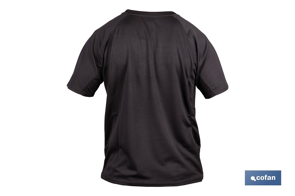 Camiseta técnica de trabajo | Tejido transpirable | Material: 100 % poliéster | Disponible en varias tallas y colores | Personalizable con tu logo - Cofan