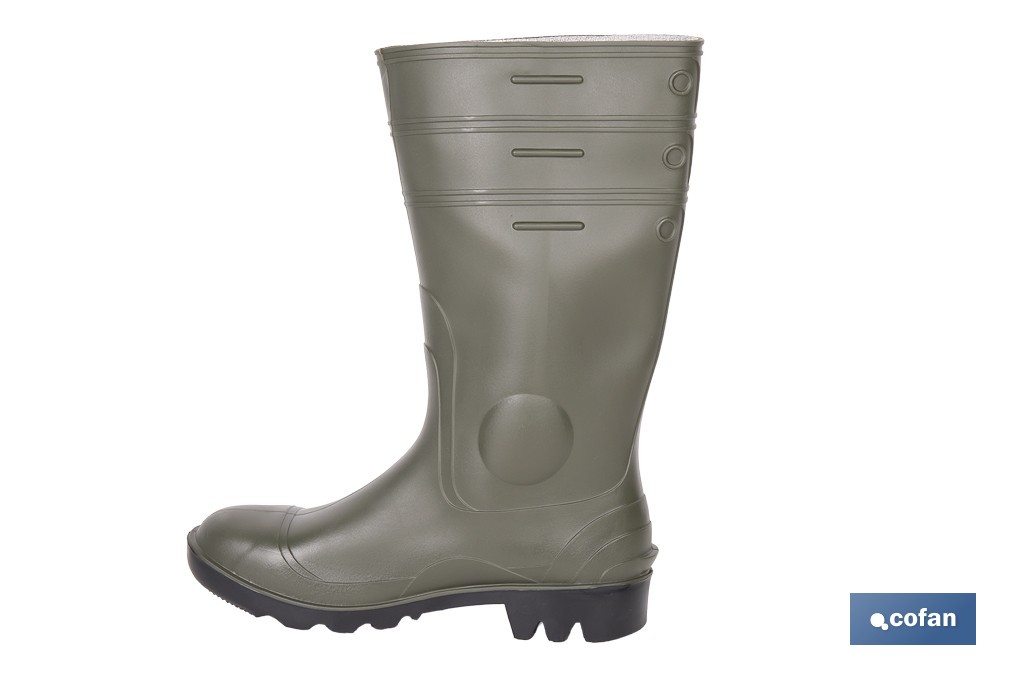 Rain Boot | Green | Security S5 | PVC | Steel Toe Cap and Insole - Cofan