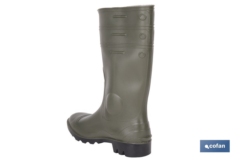 Rain Boot | Green | Security S5 | PVC | Steel Toe Cap and Insole - Cofan
