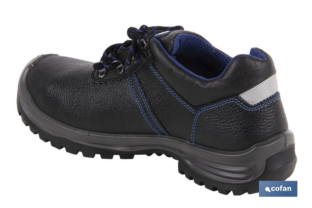 Sapato de Pele | Cor negro | Segurança S3 | Modelo Mirto | Biqueira de Carbono Light - Cofan
