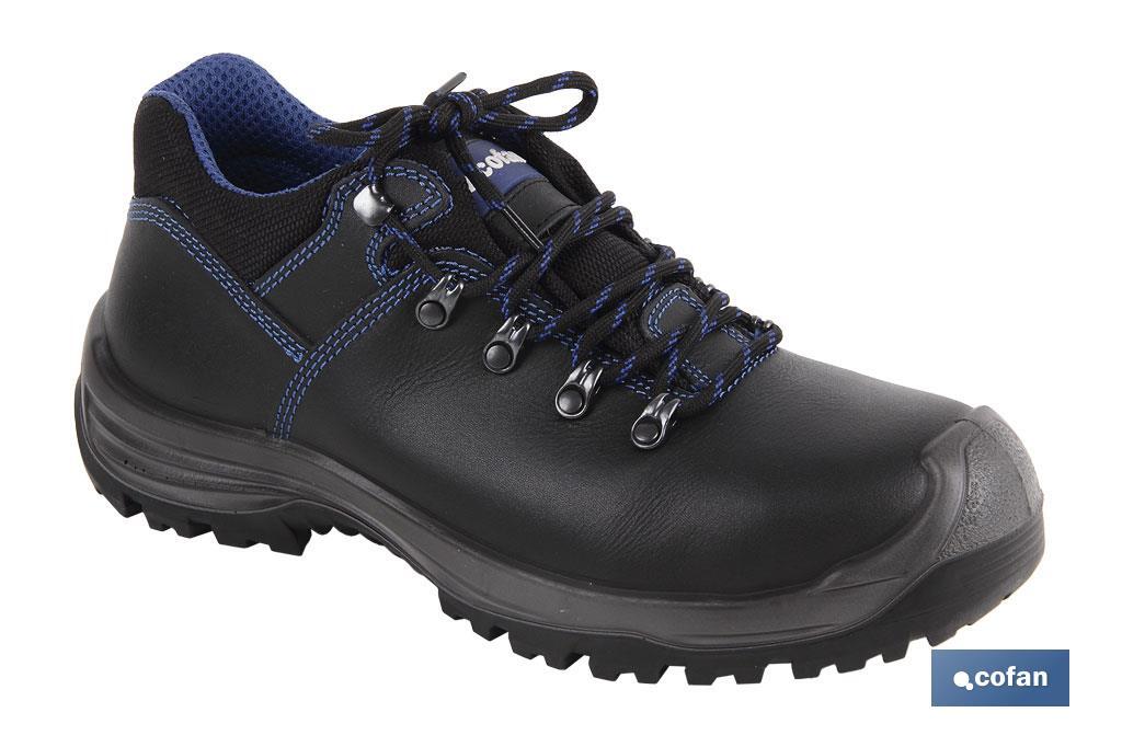 Zapato de Piel | Seguridad S-3 | Modelo Apolo | Puntera de Carbono Light | Color Negro - Cofan