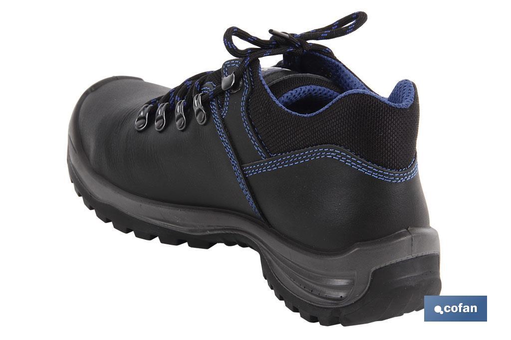 Zapato de Piel | Seguridad S-3 | Modelo Apolo | Puntera de Carbono Light | Color Negro - Cofan