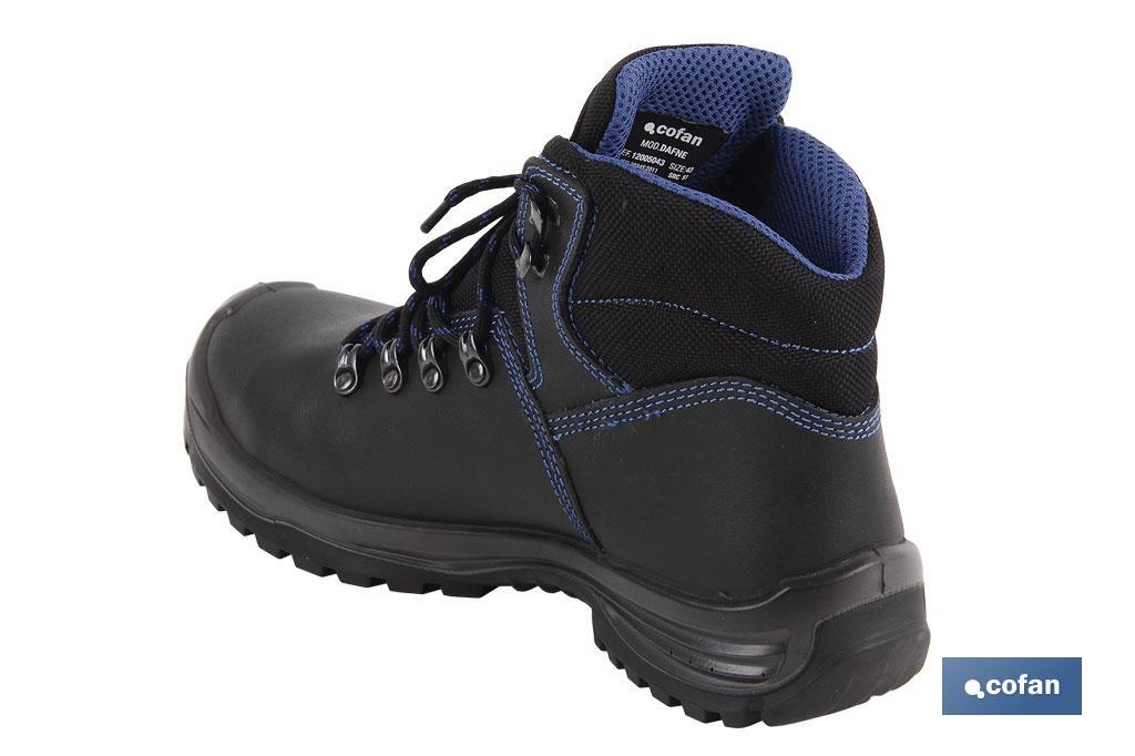 Sapato de Pele | Cor negro | Segurança S-3 | Modelo Dafne | Biqueira de Carbono - Cofan