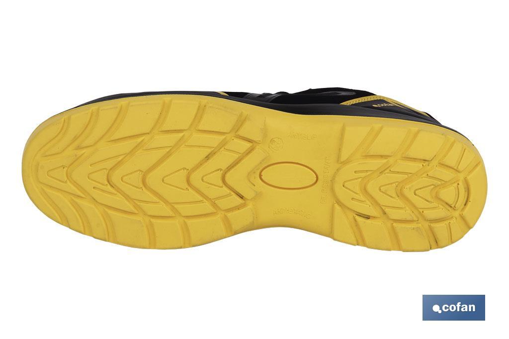 Zapato Deportivo | Seguridad S3-SRC ESD | Modelo Montiel | Color Negro | Suela Antideslizante - Cofan