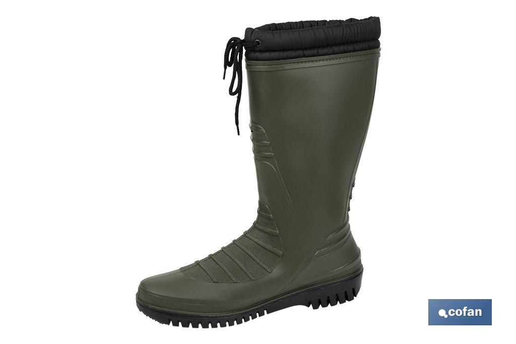 Botas de agua verdes con forro polar | Tallas desde la 36 hasta la 47 - Cofan