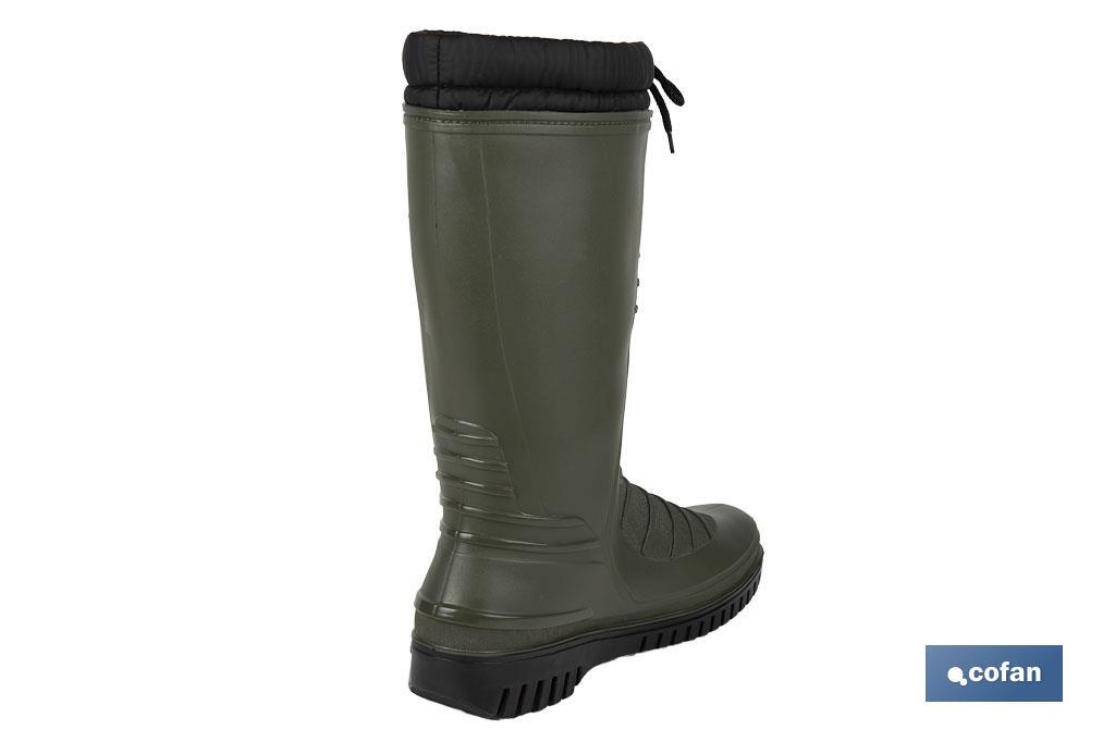Botas de agua verdes con forro polar | Tallas desde la 36 hasta la 47 - Cofan