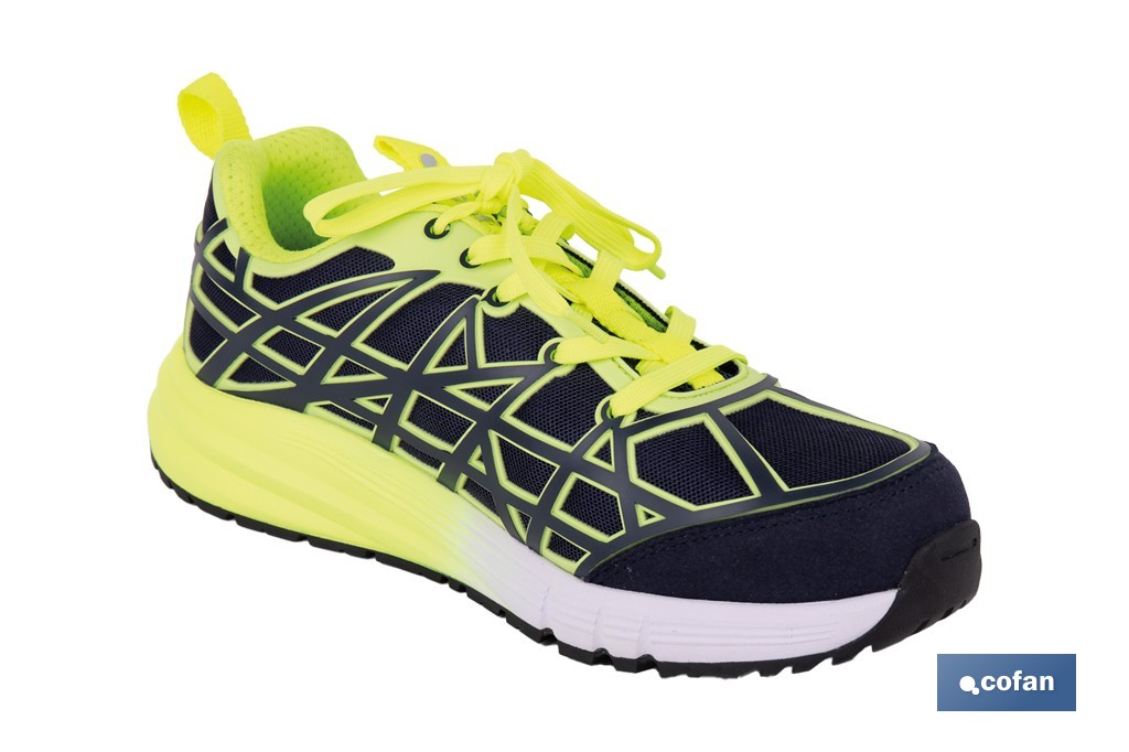 Zapatilla de seguridad deportiva Sidney S1P ESD con puntera composite KPU para uso intensivo | Tallas de la 36 a la 47 - Cofan