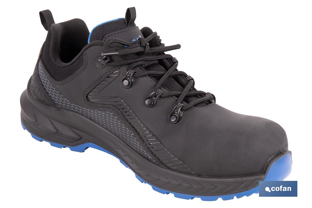 Zapato de seguridad deportivo Gante S3L FO SR ESD | Puntera de composite y plantilla antiperforación | Suela antideslizante | Disponible desde la talla 37 hasta la 47 - Cofan