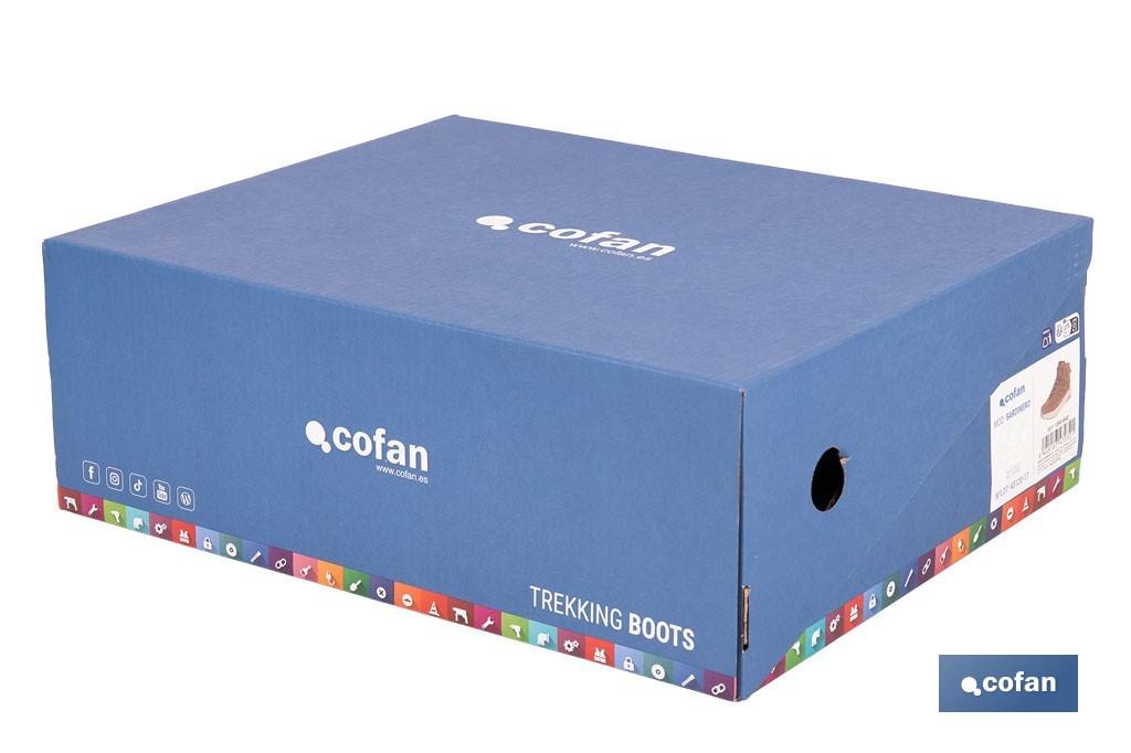 Bota de trekking impermeable modelo Sardinero | Piel de serraje con suela de Phylon y TPR | Disponible desde la talla 39 hasta la 46 - Cofan