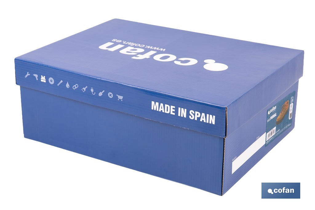 Zapatilla trekking Piornal | Piel de serraje y suela de caucho antideslizante | Disponible desde la talla 38 hasta la 46 - Cofan