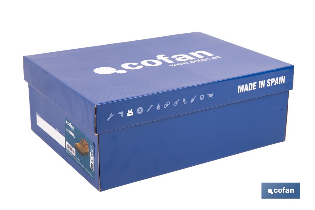 Zapatilla trekking Piornal | Piel de serraje y suela de caucho antideslizante | Disponible desde la talla 38 hasta la 46 - Cofan