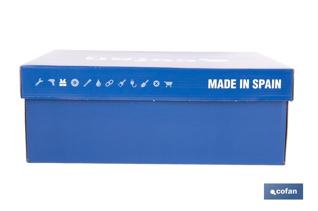 Bota de trekking Aracena con suela antideslizante de caucho | Serraje natural y cierre por cordones | Adecuada para senderismo y media montaña | Disponible desde la talla 38 hasta la 46 - Cofan