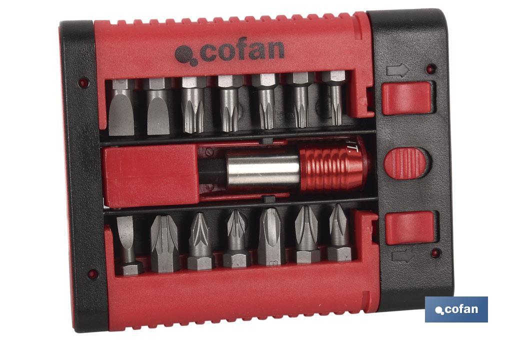 Kit of 1/4" bits - Cofan