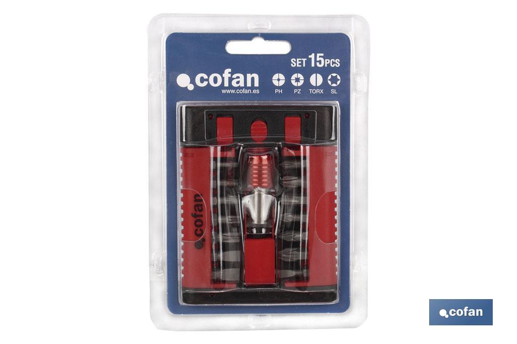 Kit of 1/4" bits - Cofan