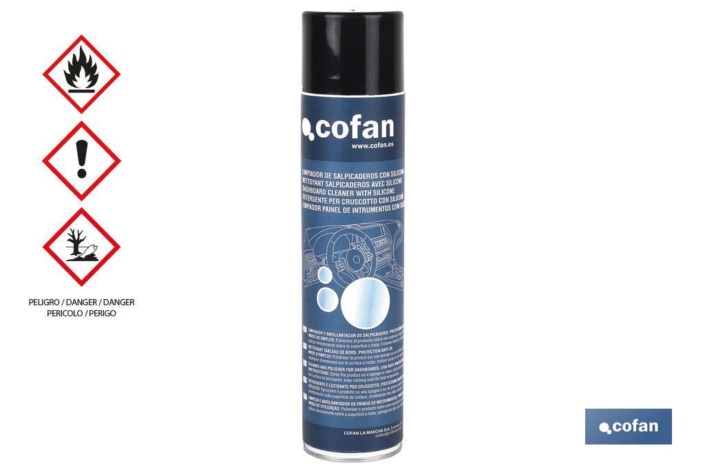 Silicone dashboard cleaner 600ml | Car polish | Antistatic and water-repellent cleaner - Cofan