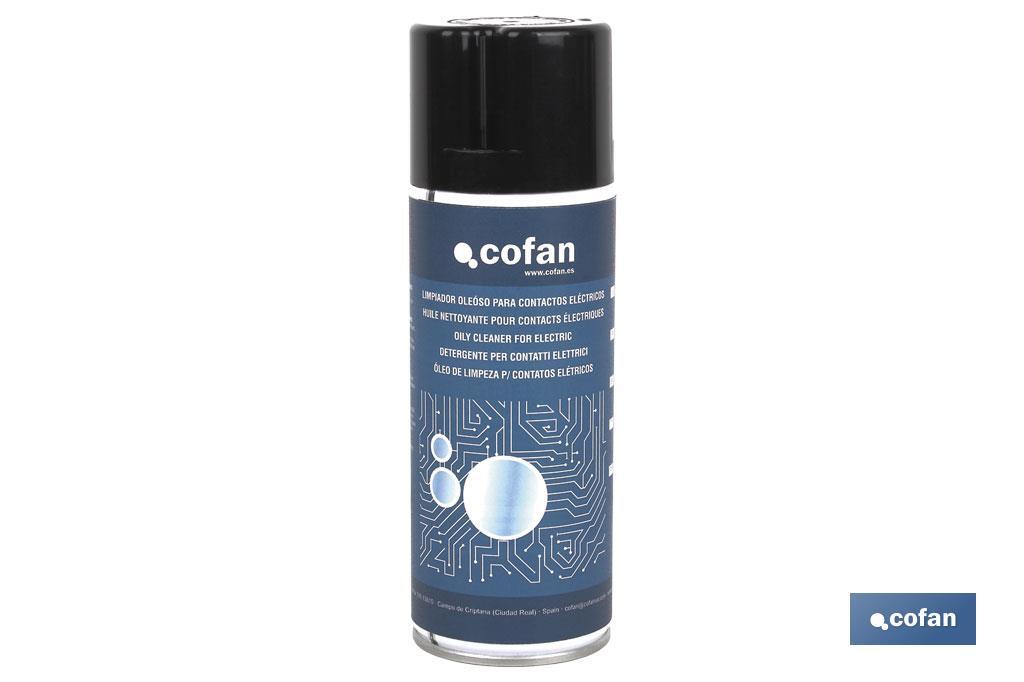 Oily electrical contact cleaner 400ml | Special for electrical systems | No residue - Cofan