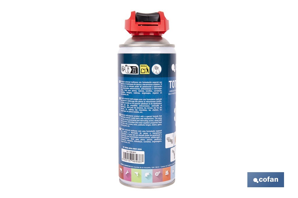 Lubricante multiusos universal | Envase de 400 ml con alto poder penetrante - Cofan