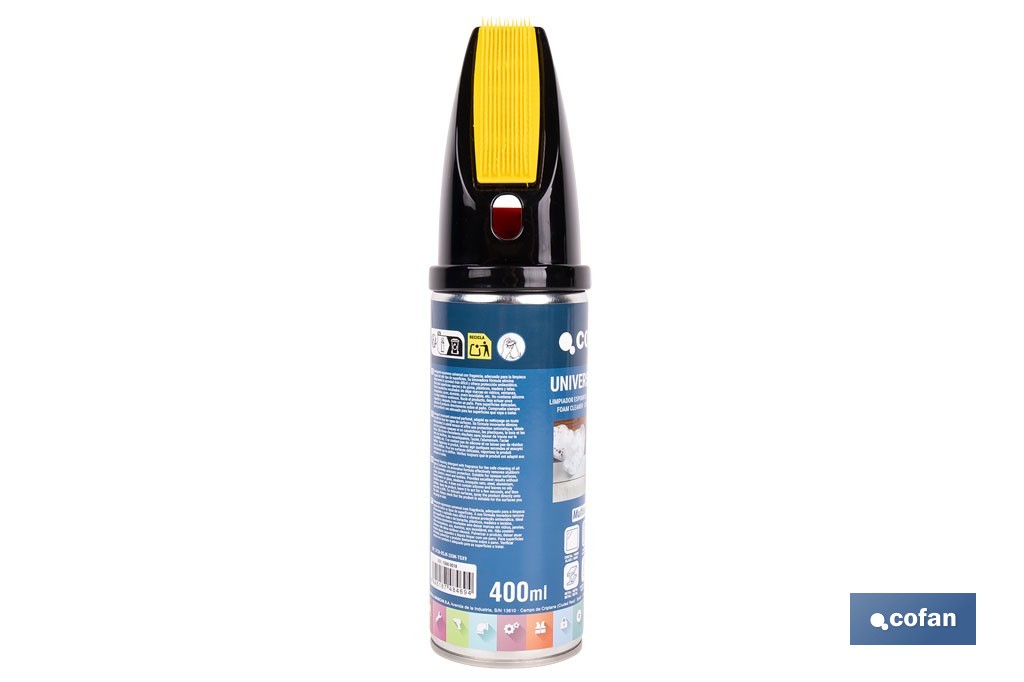 Limpiador espuma universal | Envase de 400 ml con protección antiestática - Cofan