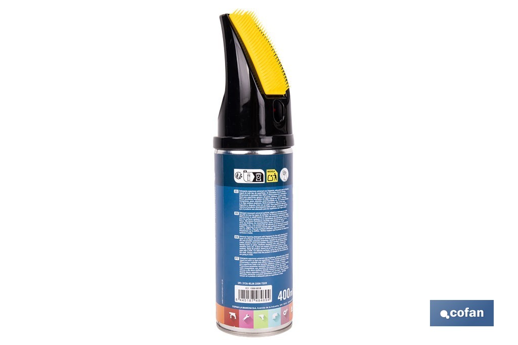 Limpiador espuma universal | Envase de 400 ml con protección antiestática - Cofan