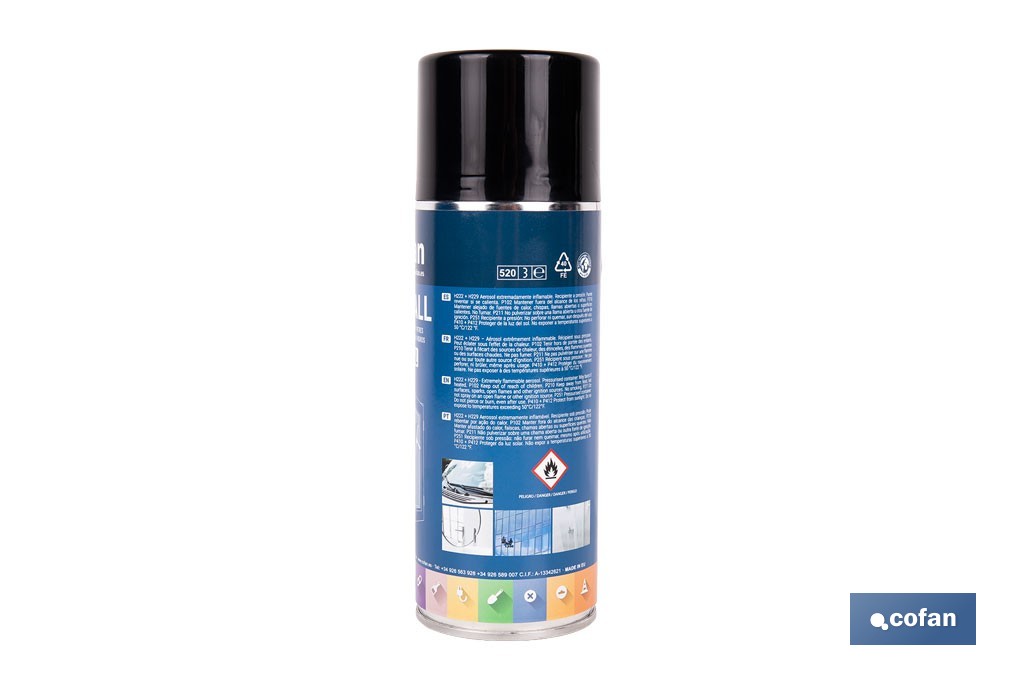 Limpiacristales en aerosol universal | Envase de 400 ml con efecto desengrasante | Fórmula antimarcas - Cofan