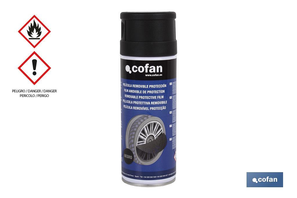 Special protective matt black paint 400ml | Removable vinyl | Easy to apply paint - Cofan