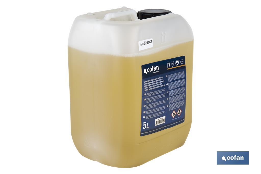 Unlocking lubricant | Protective fluid | Capacity: 5l | Lubricant and protective properties - Cofan