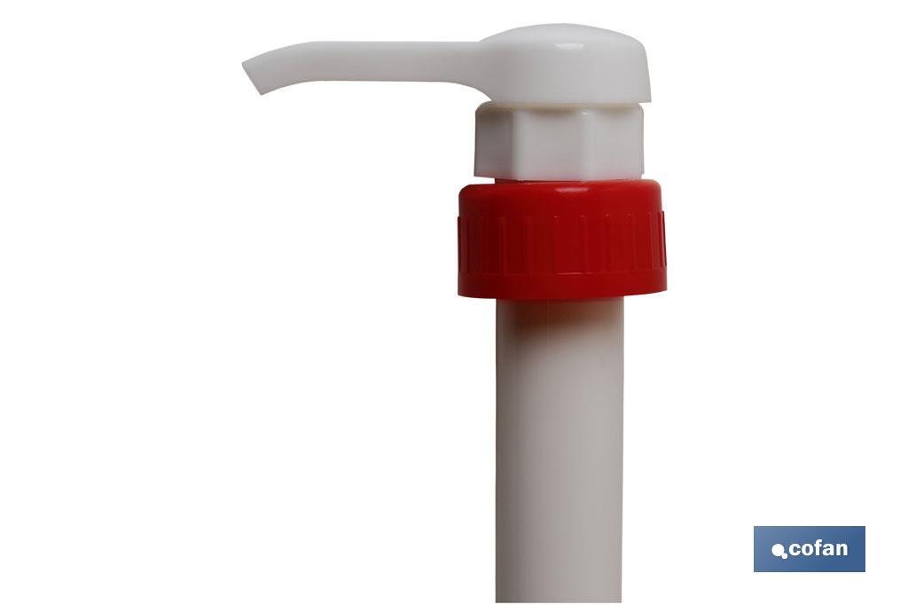 Pompa per dispenser di liquidi per recipienti da 5 litri | Facilita il dosaggio senza sprechi | Chiusura con filettatura - Cofan