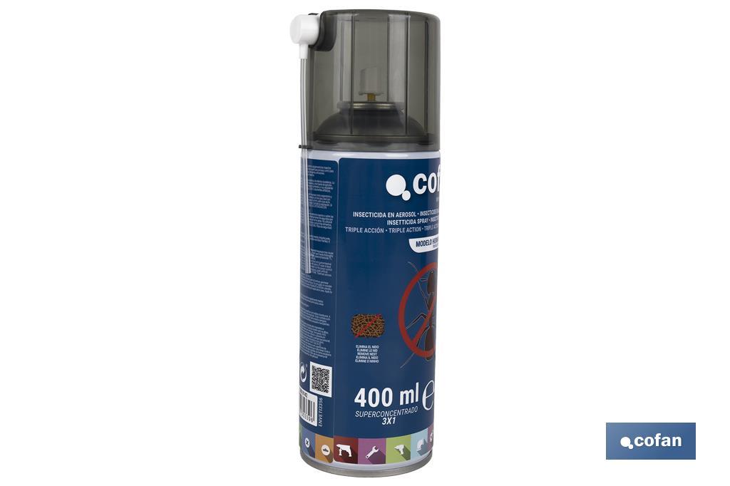 Ant insecticide triple action | Spray format | 400ml container - Cofan