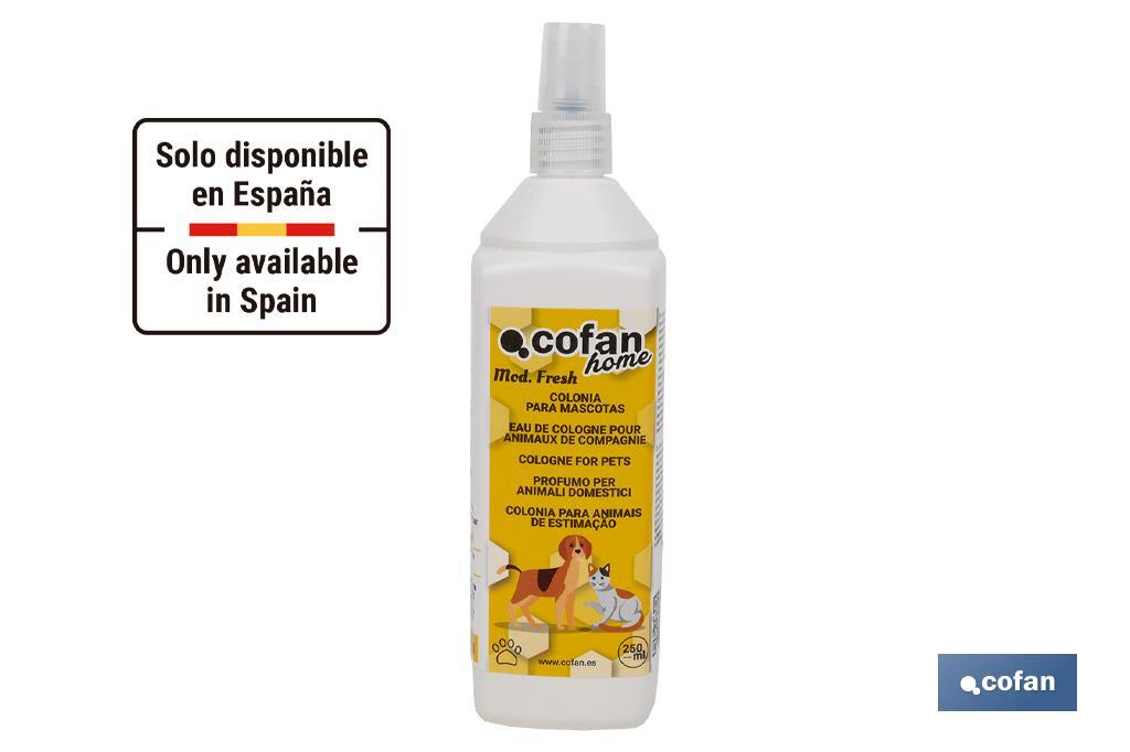 Cologne for pets | Repellent effect | 250ml capacity - Cofan