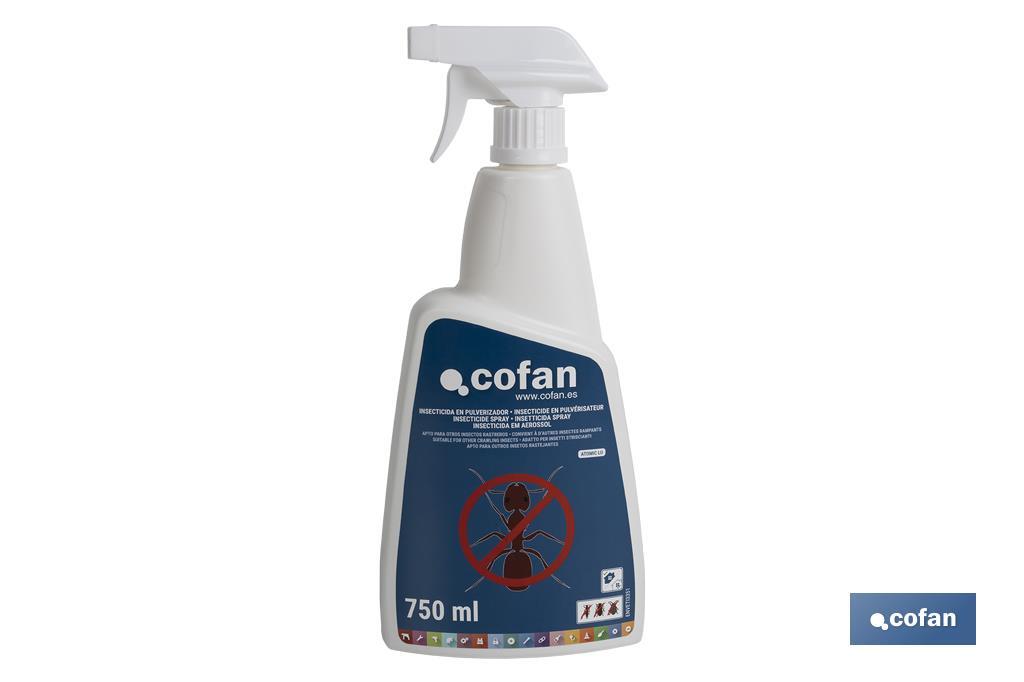 Insetticida per formiche | Applicare con nebulizzatore | Capacità: 750 ml - Cofan