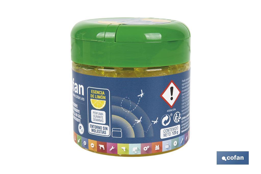 Gel de citronela con esencia de limón | Ahuyentador de insectos natural y duradero | Duración de hasta 4 semanas - Cofan