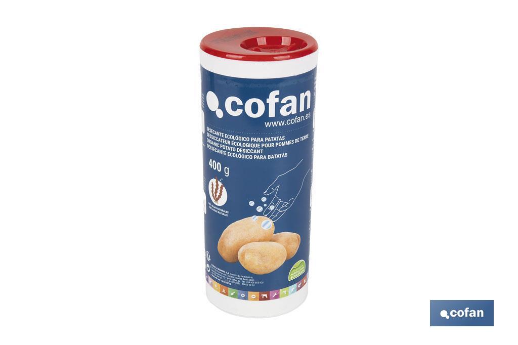 Desecante ecológico para patatas | Antigerminativo de algas marinas | Libre de biocidas | Peso: 400 g - Cofan