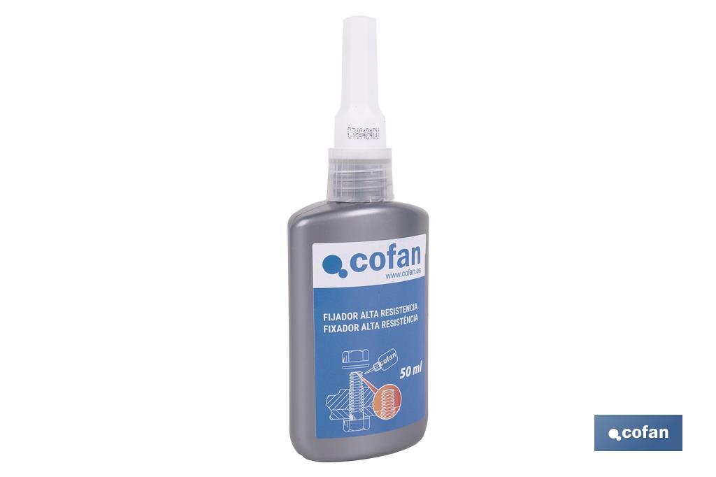 Fixateur de filetages 50 ml | Scellant de filetages niveau de force haut - Cofan