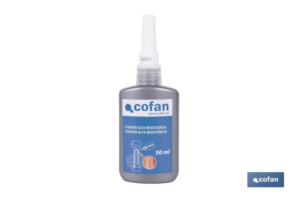 Fixateur de filetages 50 ml | Scellant de filetages niveau de force haut - Cofan