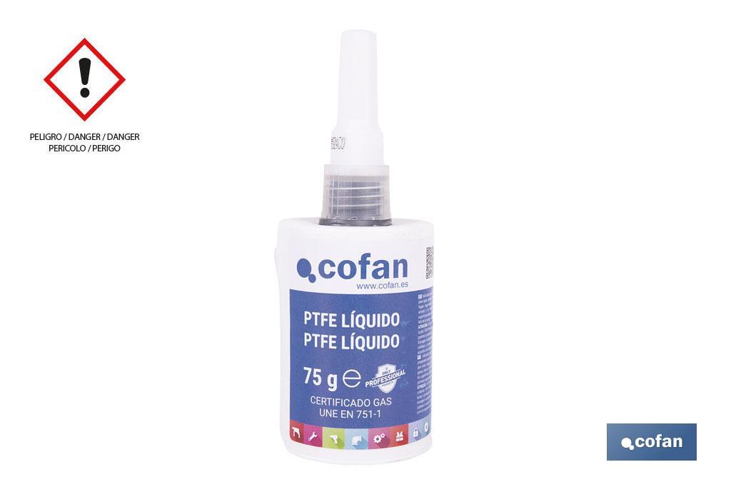 PTFE líquido | Embalagem 50 ml | Selador para tubagens - Cofan
