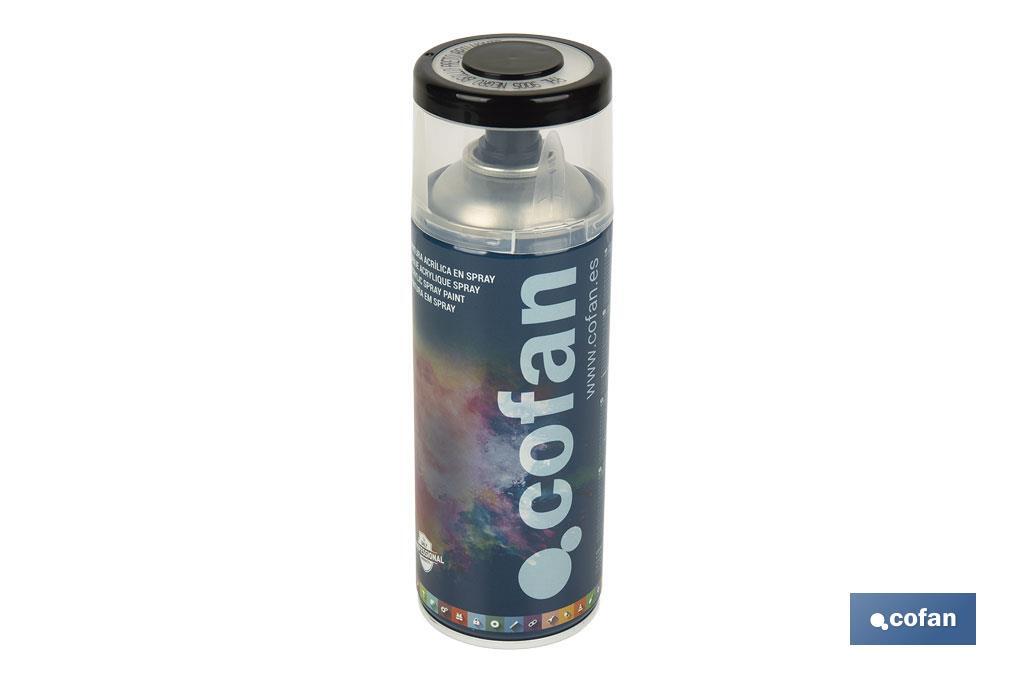 Tinta de Esmalte Acrílico | Em Spray | Embalagem de 400 ml | Várias cores - Cofan