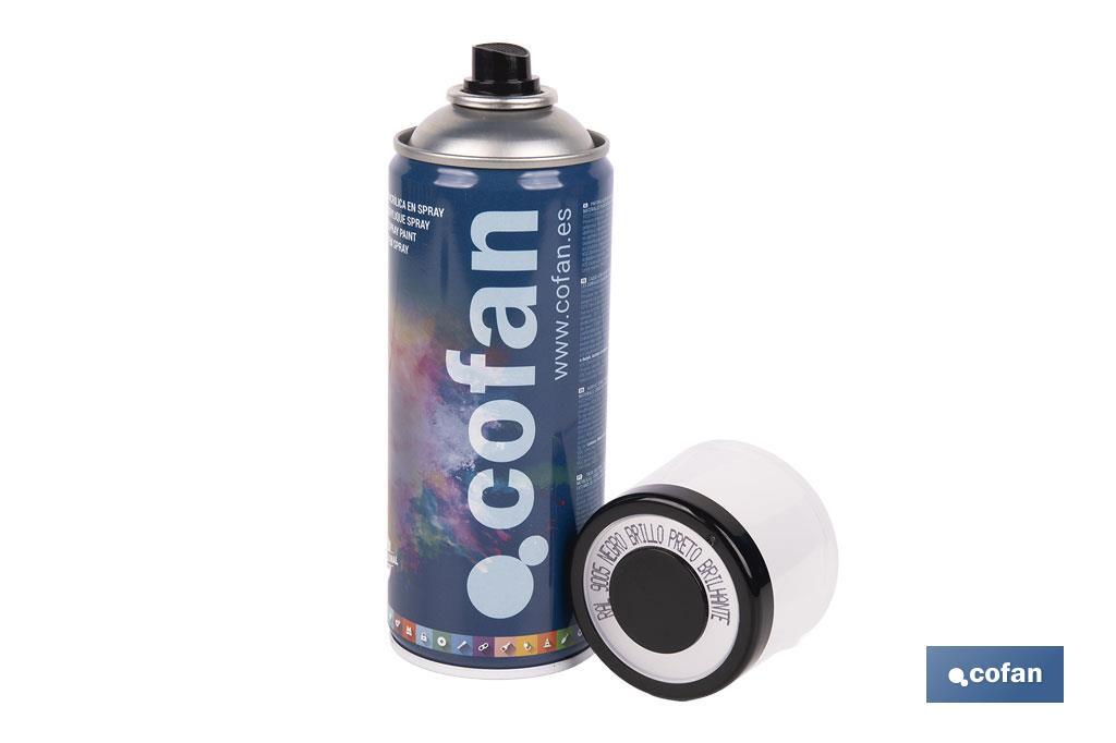 Tinta de Esmalte Acrílico | Em Spray | Embalagem de 400 ml | Várias cores - Cofan
