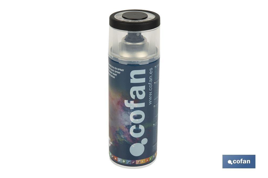 Tinta de Esmalte Acrílico | Em Spray | Embalagem de 400 ml | Várias cores - Cofan