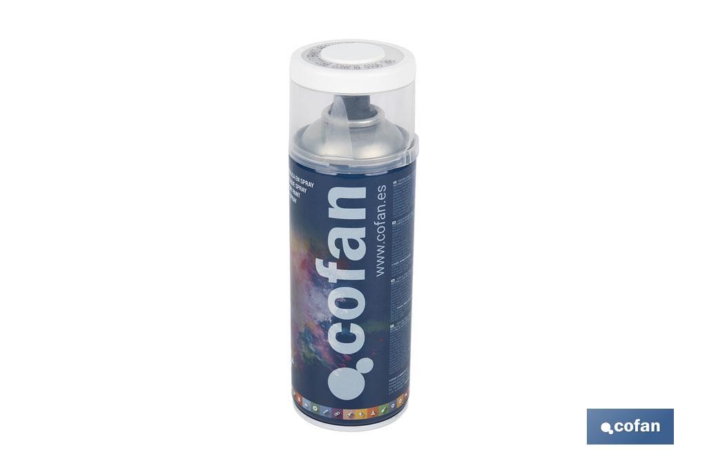 Tinta de Esmalte Acrílico | Em Spray | Embalagem de 400 ml | Várias cores - Cofan