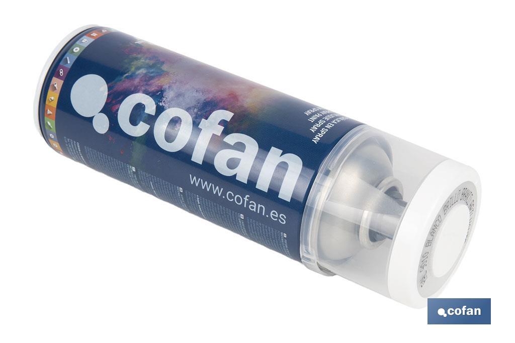 Tinta de Esmalte Acrílico | Em Spray | Embalagem de 400 ml | Várias cores - Cofan