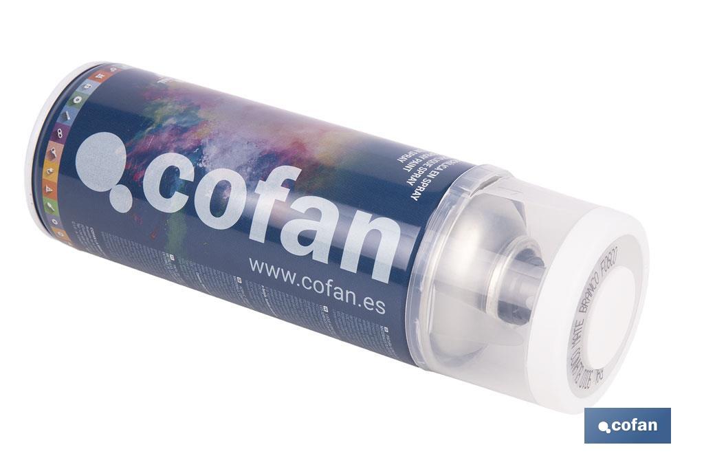 Tinta de Esmalte Acrílico | Em Spray | Embalagem de 400 ml | Várias cores - Cofan