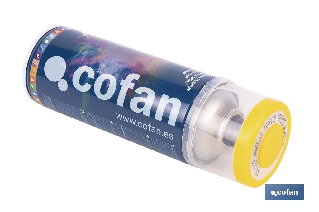 Tinta de Esmalte Acrílico | Em Spray | Embalagem de 400 ml | Várias cores - Cofan