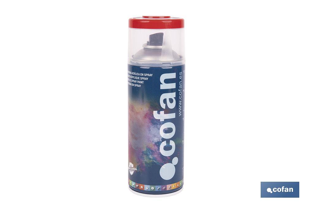 Tinta de Esmalte Acrílico | Em Spray | Embalagem de 400 ml | Várias cores - Cofan