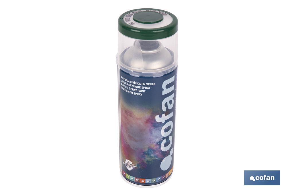 Tinta de Esmalte Acrílico | Em Spray | Embalagem de 400 ml | Várias cores - Cofan
