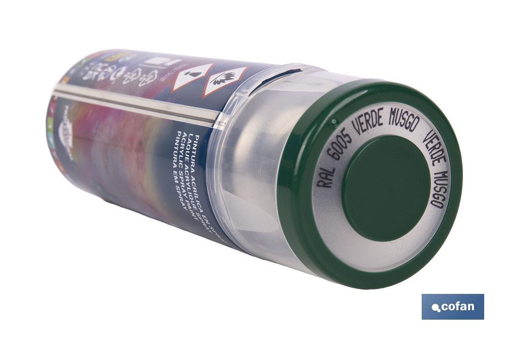Tinta de Esmalte Acrílico | Em Spray | Embalagem de 400 ml | Várias cores - Cofan
