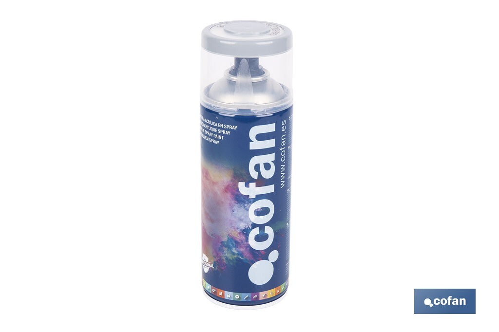 Tinta de Esmalte Acrílico | Em Spray | Embalagem de 400 ml | Várias cores - Cofan