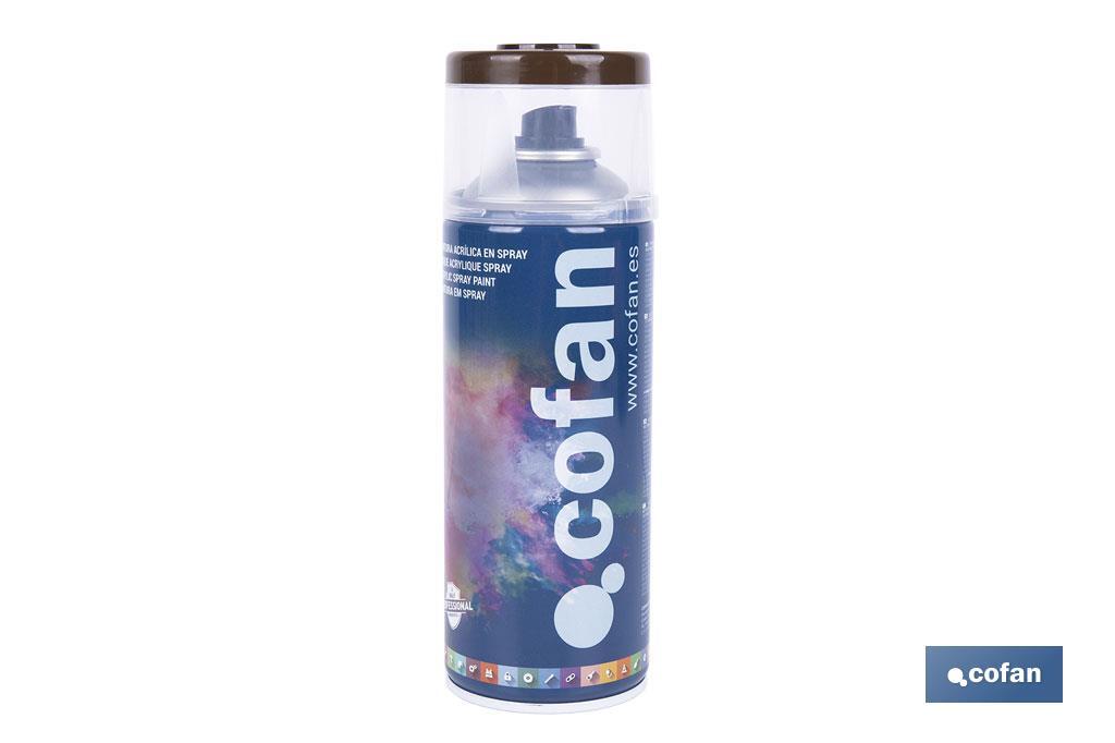 Tinta de Esmalte Acrílico | Em Spray | Embalagem de 400 ml | Várias cores - Cofan